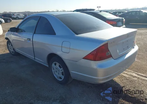 2001 Honda Civic Lx z USA, uszkodzony, nr VIN 1HGEM22521L079963